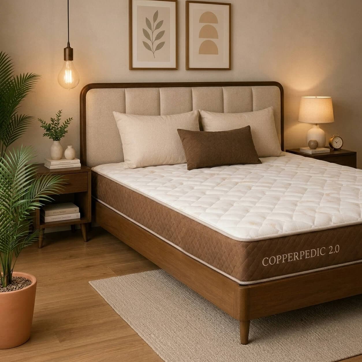 The Earth's Copperpedic 2.0 Mattress Front